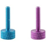 Blasterparts Worker - M3*15 2 Rändelschrauben Flügelschrauben Thumb Screw kompatibel für Nerf Stryfe und Nerf Modulus - Pink/Blau - Dartblaster Modding - Blaster-Tuning & Zubehör