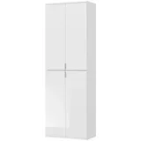 inn.furn Garderobenschrank weiß Hochglanz 61 x 193 cm,