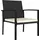 vidaXL Gartenstuhl 59,2 x 67,7 x 38,2 cm schwarz 4 St.