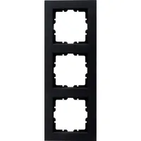 Heinrich Kopp Kopp 402750000 HK07 - Abdeckrahmen 3-fach, schwarz