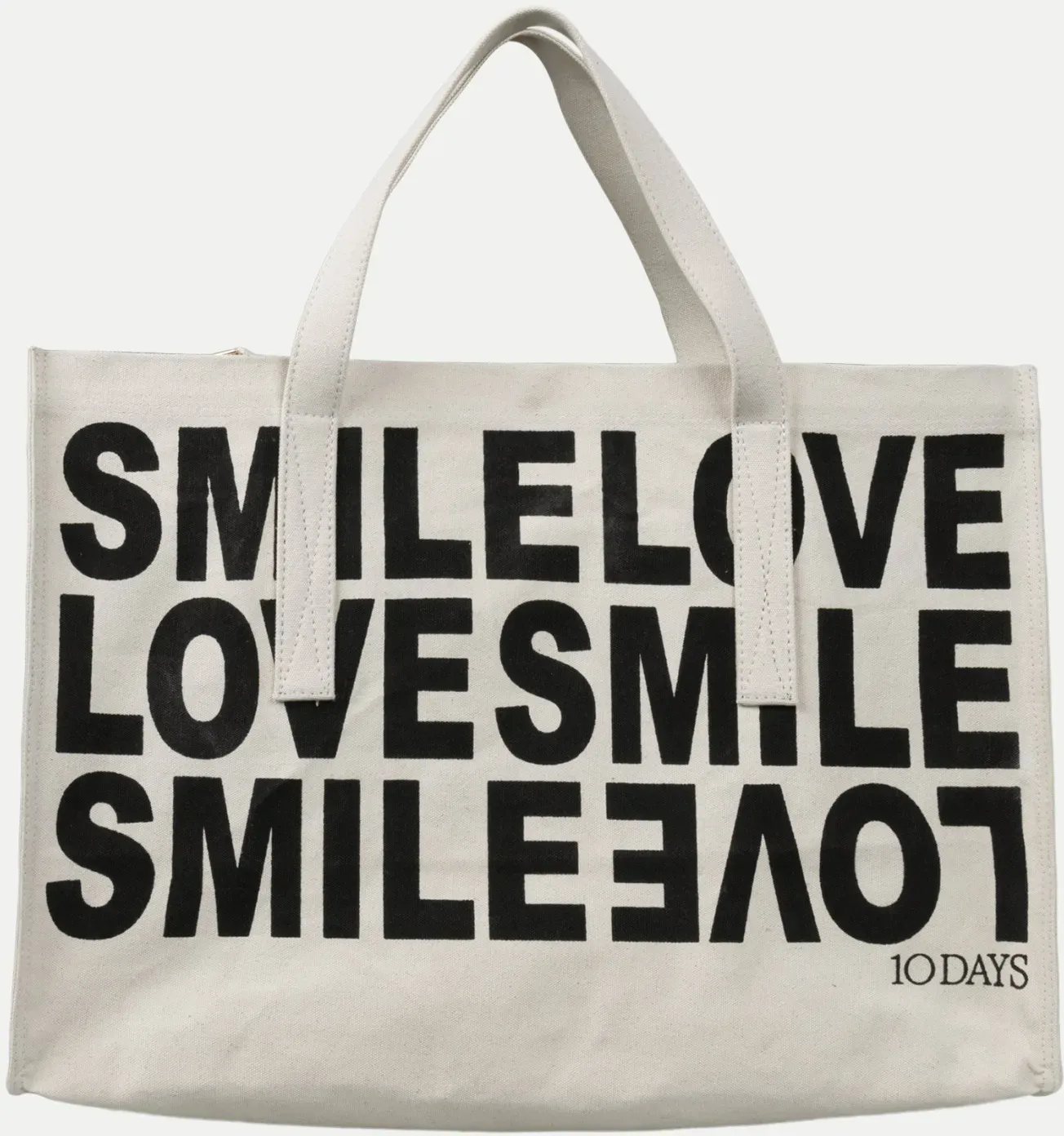 canvas shopper Weiß