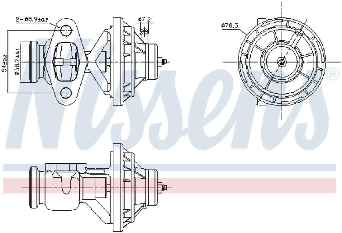 Vanne EGR NISSENS 98390