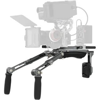 SMALLRIG HawkLock Schulter-Rig-Kit, Schulterstützsystem für spiegellose Kameras/Camcorder, One-Touch-Schnelleinstellung, kompatibel für arca-Swiss/MFT, SR007 Pro - 4181