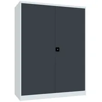 Pavoy Schwerlastschrank Metall 1950x1470x630 RAL 7035/7016 8 Fachböden a 200 kg