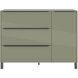 Set One by Musterring Sideboard Reno (1 St), Mit Vierkantfuß in diversen Farben, 106 cm Höhe & Farbauswahl grün
