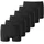SCHIESSER Boxershorts unifarben Schwarz S 6er Pack