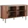 Möbilia Sideboard 140 x 76 x 40 cm Walnuss / Schwarz