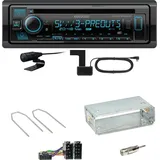 Kenwood KDC-BT960DAB Bluetooth DAB Einbauset für Renault Megane 2 Clio 3 Modus