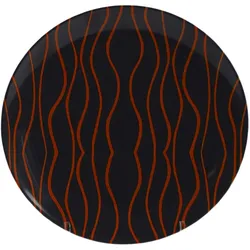GIMEX GreyLine "grau-orange" - Essteller 25,5cm - bruchfestes Melamin Campinggeschirr