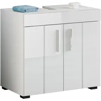 welltime Waschbeckenunterschrank »Triest«, Breite 60 cm, Badmöbel, Waschbeckenunterschrank, Badschrank, weiß