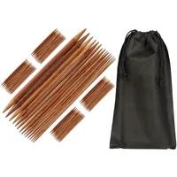 Relaxdays Nadelspielset Bambus Braun 75 St.