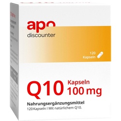 Q10 Kapseln 100 mg mit Coenzym Q10 von apodiscounter