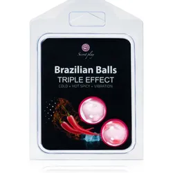 Secret play Brazilian 2 Balls Set Triple Effect Massageöl 8 g