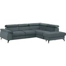Cotta Ecksofa "Kitty L-Form, B: 249 cm", grau (niagara), B:249cm H:72cm T:207cm, Microfaser (100% Polyester);Flachgewebe (100% Polyester), Sofas, Ecksofa, mit Kopfteilverstellung, optional Bettfunktion & Bettkasten