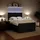 vidaXL Boxspringbett mit Matratze Schwarz 140x200 cm Samt