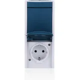 Busch-Jaeger Steckdose-Wechselschalter Ocean, Aufputz,2601/6/20 EW-53