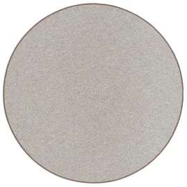 Snapstyle Feinschlingen Velour Teppich Strong Taupe, 133cm Rund,