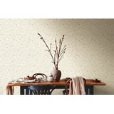 A.S. Création Vliestapete Blumenmuster 53 cm x 10 m 0 g Creme/Grün/Bunt 937701