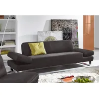 2-Sitzer W.SCHILLIG "taboo Designsofa mit hohem Sitzkomfort, Breite 202cm, Sitztiefe 69cm", braun (mocca s37), B:202cm H:76cm T:101cm, Flachgewebe S22 (100% Polyester);Stoff S37 (100% Polyester): Luxus-Microfaser in Lederoptik;Longlife Xtra-Leder Z59: Glattleder mit modischer Prägung. Hautstärke 0, 9 - 1, 1 mm;Longlife Xtra-Leder Z69: Das feinnarbige, gedeckte Softleder Z69 besticht durch seine außergewöhnliche Weichheit im trendigen »Vintage-Look«, Hautstärke 0, 9 - 1, 1 mm, Sofas, mit Übertiefe, inklusive