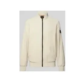 Boss Regular Fit Sweatjacke aus reiner Baumwolle Modell 'LISIMBA', Beige, L