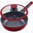 Ø 28 cm x 8,5 cm rot inkl. Glasdeckel