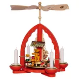 Richard Glässer Pyramide spielende Bärenkinder, Seiffen, Erzgebirge #16055