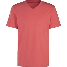 KangaROOS T-Shirt "Regular Fit", Jungen, Gr. XL (56/58), orange (koralle, gelb), Jersey, Obermaterial: 100% Baumwolle, unifarben, Basic, regular fit normal, V-Ausschnitt, abgesteppte Kante, Shirts T-Shirt, Freizeitshirt mit Kurzarm, V-Ausschnitt aus reine Baumwolle
