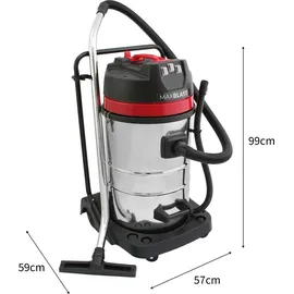 MONSTER SHOP Industriestaubsauger 80L 3000W