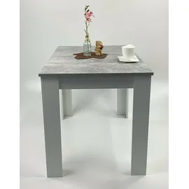 schömig 24/7 ® Esstisch 110 x 74,5 x 70 cm grau/weiß