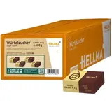 Hellma Zucker weißer Kristallzucker, Würfelzucker, je 4,4g, 1000 Stück, 4,4kg