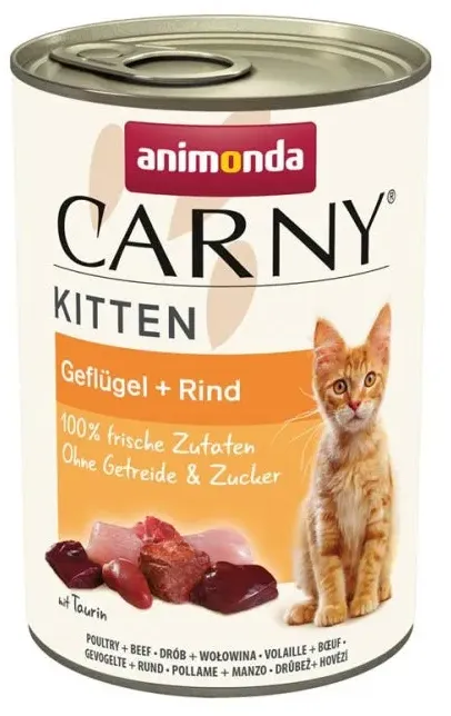 Animonda Carny Kitten Geflügel & Rind - 12x400g