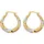 FIRETTI Paar Creolen »Schmuck Geschenk Gold 375 Ohrschmuck Ohrringe Tricolor«, 19426214-0 gelbgoldfarben-roségoldfarben-weißgoldfarben