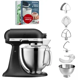 KitchenAid Artisan 5KSM185 Empire Rot Flexiset + Flexirührer