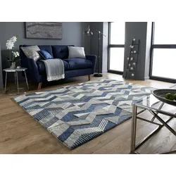 Kadima Design Stilvoller `Esk Luke` Teppich in Kühlen Tönen für Moderne Einrichtungen. 200x290 cm