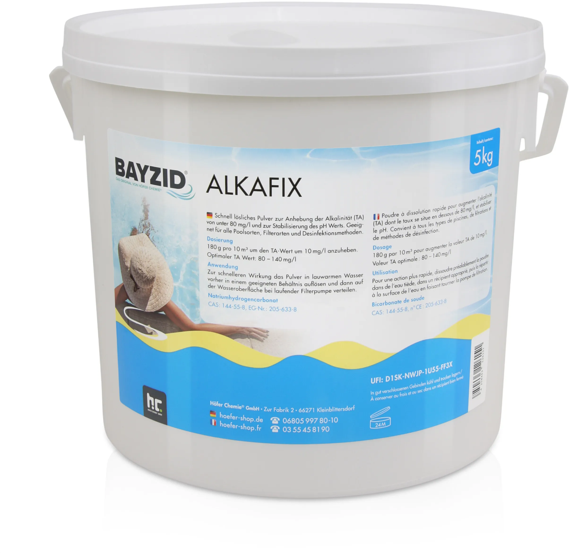 1 x 5 kg BAYZID®  Alkafix zur Anhebung der Alkalinität (TA)