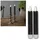 Star Trading LED-Kerze 15 cm 2 St. schwarz