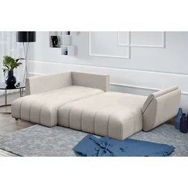 ax living Eckcouch Schlaffunktion 2-Sitzer Beige