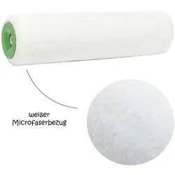 Maler+ Microfaserwalze, 25 cm + Steckbügel Malerbedarf Fassadenwalze Malerwalze Farbroller Farbwalze Farbroller Streichrolle Malerrolle