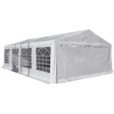 ebuy24 Relaxliege, Gartenliege Ruse Pavillon, Partyzelt 5x8 M, weiss.