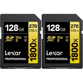 Lexar Professional SDXC 128GB UHS-II V60-2PACK