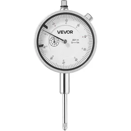 Vevor Messuhr, 0,03 mm Genauigkeit, 0–25,4 mm Messbereich, gut lesbares großes Zifferblatt, professionell für Innendurchmessermessung, Rundlauferkennung, Ebenheitsprüfung