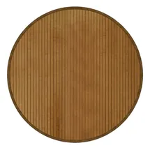 vidaXL Teppich Rund Braun 80 cm Bambus