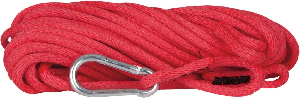Saugschlauchleine aus Polypropylen, spiralgeflochten - rot