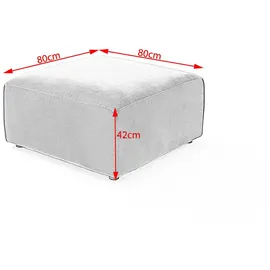 KAWOLA Hocker RANI Polsterhocker Feincord 0 x 0 x 0 cm Grün