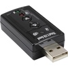 InLine USB Audio Soundkarte (USB 2.0), Soundkarte, Schwarz