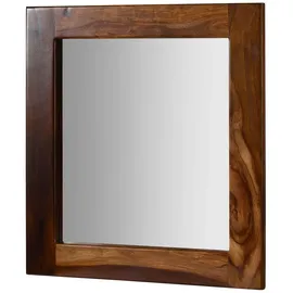 MASSIVMOEBEL24.DE Spiegel 60 x 65 cm Dunkelbraun
