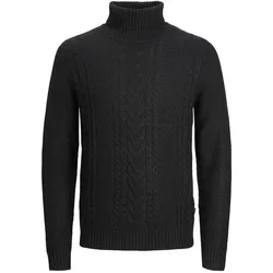 Jack & Jones Pullover Craig mit Rollkragen und Zopfmuster