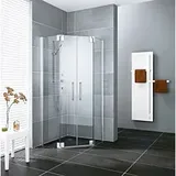 Kermi Pasa XP Fünfeck-Duschkabine Doppeltüren 100 x 100 cm Clean PXF50100181PK