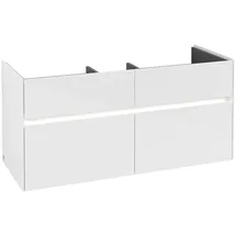 Villeroy & Boch V&B Waschtischunterschrank Collaro 115,4x54,6x44,4cm, WT mit, LED, glo wh.