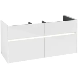 Villeroy & Boch V&B Waschtischunterschrank Collaro 115,4x54,6x44,4cm, WT mit, LED, glo wh.